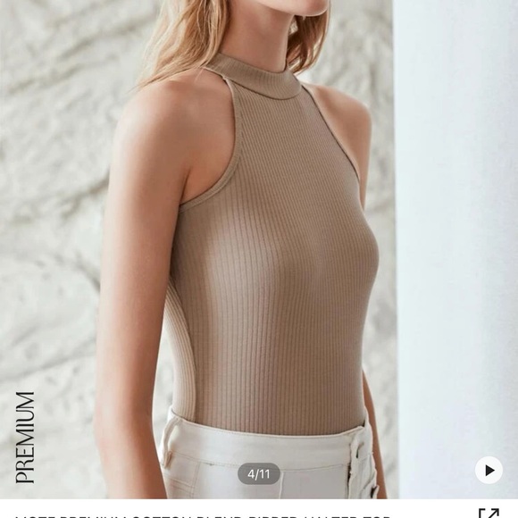 NWT Shein MOTIF Halter Tank - Picture 2 of 4